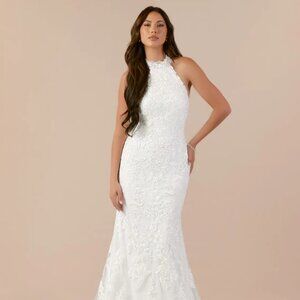 Azazie Eden Mermaids Lace Dress